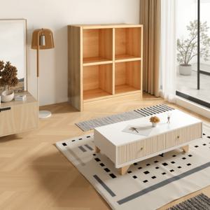 TEMU 4칸 수납장 수납선반 다용도 책장 수납선반 인테리어 거실장 선반 공간박스 책꽂이