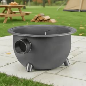 TEMU 연기 없이 안전하게,휴대용 캠핑 화목난로 장작 대형 무연 장작 난로로 캠핑과 실내 가정생활까지 한번에 해결