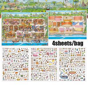 TEMU 1개 대형 PET 시트 - DIY 공예, 스크랩북, 저널, 플래너용 - 카드, 컵 장식, 사진액자, 노트북에 적합한 접착식 PET 필름 - 개인화 및 사용용