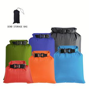 TEMU 6개 세트 초경량 드라이백, 여행용, 하이킹, , 카약, 캠핑, 보트 타기에 적합한 장비 보호용 아웃도어 백