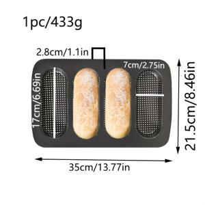 TEMU 4구 프렌치 스타일 토스트 & 미니 핫도그/번 빵 몰드 - 내구성 강한 금속 페이스트리 스텐실, 4슬롯 디자인, 가정용 베이킹, 상업용, 휴일 간식용 (표준 오븐 호환) - 토스트, 페이스트리, 미니 케이크, 핫도그