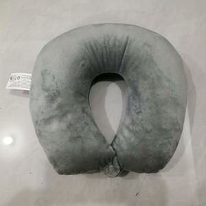 TEMU 짧은 플러시 베개커버 폼 비즈 낮잠 베개 야외 여행용 베개 목 지지 베개 U자형 베개 U자형 베개