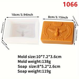 TEMU 3D 벌꿀벌 모양 캔들 몰드 실리콘 핸드크래프트 DIY 기하학적 육각 벌집 실리콘 몰드, 벌초 캔들 및 비누 제작용, 벌이 꿀벌집에 날아다니는 레진 왁스 용융 도구