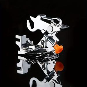 TEMU 1개 러플 엣지 프레서 풋 부품 러플러 패턴 디자인 도구 재봉틀 부품 러플러 풋 로우 핸들 재봉틀