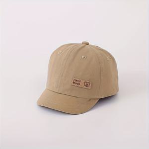 TEMU 베이비 모자 1개, 봄과 가을용 얇은 자외선 차단 야구모자, 남아와 여아용 짧은 챙 유아용 썬햇, 일상 놀이 및 야외 활동에 적합, 머리 둘레 44-48cm, 6-24개월용