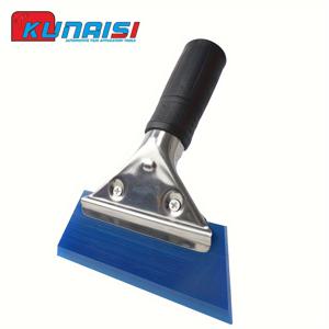 TEMU 플라스틱 자동차 틴트 필름 도구 세트 - 유리 필름 도포, 물 짜기 및 청소를 위한 스테인리스 스틸 손잡이가 달린 재사용 가능한 소 힘줄 스퀴지 - 자동 비닐 랩 스크레이퍼 키트