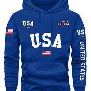 TEMU 남성 캐주얼 후드 스웨트셔츠 |, 긴소매, 기하학 패턴, 레귤러 핏, 포켓 포함, 봄/가을에 적합