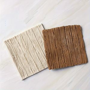 TEMU 케이크 장식용 나무 껍질 실리콘 몰드 - 트리 바크 텍스처 폰당 인상 매트, 컵케이크 토퍼, 초콜릿 캔디, 폴리머 클레이 구름 페이스트, 직사각형 모양, 판타지 테마