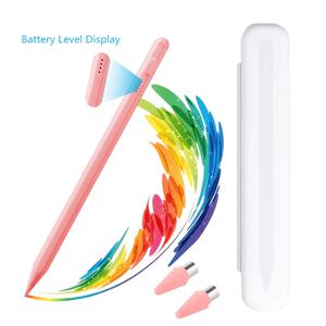 TEMU 유니버설 정밀 터치 펜 - 고감도, 손바닥 보호 기능, 기울기 감지, 자석식 부착, 전원 표시, 보호 케이스 포함 - 아이패드, 아이폰 및 대부분의 터치 스크린 호환