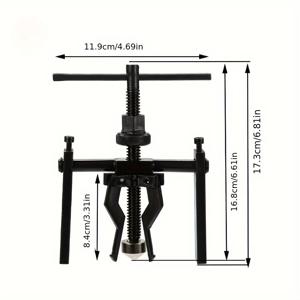 TEMU 원피스 3발톱 파일럿 베어링 풀러, 헤비듀티 풀러 세트 베어링 기어 추출기 내부 및 외부 풀 도구, 소형 핸드헬드 풀 휠 허브 추출기 자동차 유지보수 분해 풀 도구