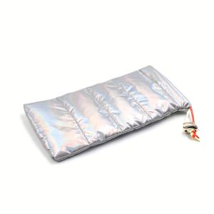 TEMU 퀼트 안경 케이스 컬러풀 소프트 안경 파우치 다운 안경 파우치 드로스트링 클로저 안경 케이스, 크리스마스 선물