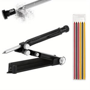 TEMU 목공용 다기능 윤곽 게이지 및 마킹 도구 - 목공, 레이아웃 및 디자인을 위한 정밀 연필, 목재, 플라스틱 건축 및 공학 표면용