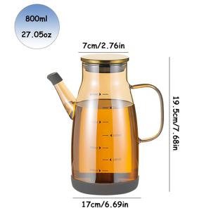 TEMU 미끄럼 방지 고탄소 유리 오일 병은 바베큐, 요리, 베이킹, 샐러드, 튀김, 식초, 간장 스프레이 등에 적합합니다. 에어프라이어, 주방, 레스토랑, 생일 파티에 이상적입니다.