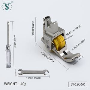 TEMU SY-13C 홈 롤러 프레서 풋 세트, 다양한 규격 제공, 산업용 록스티치 재봉틀용