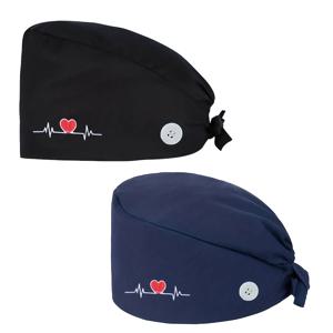 TEMU 하트 자수가 들어간 부드럽고 편안한 남성용 셰프 모자 2개로, 단색, 버클, 땀 밴드, 끈이 특징입니다. 남성과 여성 모두에게 적합한 이 방진 및 위생 모자는 크기를 조절할 수 있으며 모든 계절에 맞는 다양한 색상으로 제공됩니다.