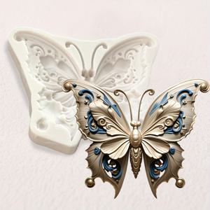 TEMU 나비 퐁당 몰드 수지 몰드 장식, 데이 실리콘 몰드, 펜던트, DIY 공예 몰드, 케이크 장식, 초콜릿, 비스킷, 소프트 캔디 DIY 베이킹 몰드에 적합