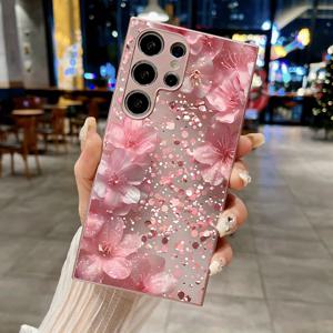 TEMU 폰 케이스: 갤럭시 S24 울트라/S24 플러스/S24/S23 울트라/S23/S22/S22 울트라/S22/S21 FE/S21/S21/S20 FE/A54/A14용 크리에이티브 신형 직각 하이엔드 풀 커버 유리 케이스, 럭셔리, 충격방지, 심플하고 독특한 인스타일