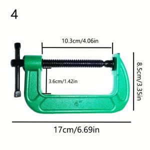 TEMU 산업용 헤비듀티 메탈 클램프 건설 현장 G-타입 목공 클램프 DIY 핸드 툴 고강도 빠른 철제 클램프 기계 수리 다기능 그리퍼