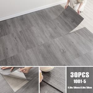 TEMU 15/30개 세트, 고급 레트로 비닐 자체 접착식 바닥재, 3D 입체 질감, 우드 그레인 벽지, 11.8X11.8인치, 떼어내어 붙이는 방식, 탈착 가능, 미끄럼 방지 자체 접착식 바닥 스티커, 방수, 내마모성, PVC 재질
