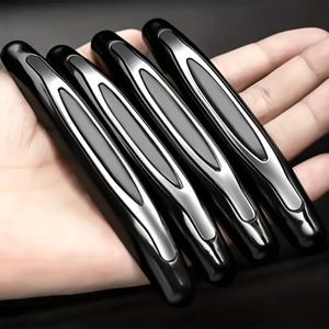 TEMU 모든 차량 모델용 4개 세트 범용 자동차 도어 범퍼 보호대, 문 가장자리 고무 스트립, 후방 거울 스크래치 가드, 내구성 있는 플라스틱 소재