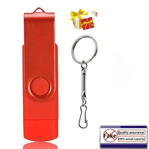 TEMU 128GB, 100GB, 64GB, 16GB, 8GB, 512MB 옵션이 있는 고속 듀얼 USB 저장 장치. 이 메탈 USB 드라이브는 스마트폰 및 태블릿과 호환됩니다.