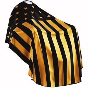 TEMU 1개 전문가용 바버 케이프 - 조절 가능한 탄성 목선 & 골드 디자인 - 헤어컷, 염색, 수염 정리에 적합한 헤비듀티 살롱 앞치마 - 바버 의자 액세서리