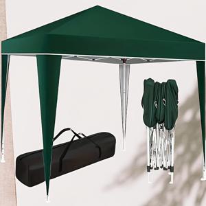 TEMU 새로운 10x10 팝업 텐트, 야외 캐노피, 정자, 햇빛 가리개 우산, 접이식 텐트, 캠핑 텐트, 다양한 색상 제공, 보관 가방 포함, 통기성 소재, 강화된 솔기, 야외 결혼식, 주차장, 패셔너블한 야간 마켓에 적합