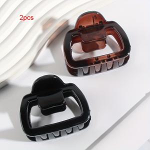 TEMU 여성을 위한 4개/2개 세련된 프린트 사각형 헤어 클립 - 레트로 디자인, 내구성 있는 플라스틱, 반올림 헤어 스타일, 어머니의 날, 추수감사절, 크리스마스 및 카니발 선물, 헤어 액세서리, 다용도 헤어피스, 세련된 헤어핀, 품질 있는 헤어핀