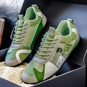 TEMU 남성용 통기성 로우탑 스니커즈 - 레이스업 캐주얼 신발, 멀티컬러 (그린/오렌지/티얼) - 내구성 좋은 PVC 밑창 & 쿠션 안창 - 올 시즌 아웃도어, 조깅, 워킹, 여행 - 남성 생일/크리스마스 선물 - 가벼운 편안한 디자인, 남자운동화, 신발 남자, 운동화, 키높이 운동화 남성, 운동화 남성, 남성 운동화|남자운동화