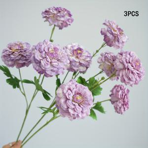 TEMU 3개 인조 모란 장미 부케 인조 모란 플로럴 아레인지먼트 세트 가정 사무실 결혼식 파티 축제 바 장식용