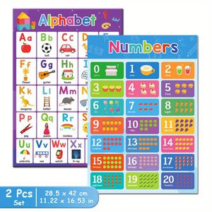 TEMU ABC와 숫자 0-20이 특징인 교육용 포스터입니다. 유치원 및 유아 가정 교육용으로 설계되었습니다. 이 자료는 학습, 교실 용품, 벽 장식에 이상적이며, 원격 교육을 위한 2개 세트로 제공됩니다.