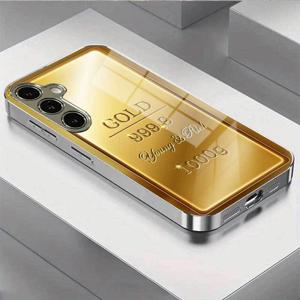 TEMU 삼성 S25 폰 케이스 패턴 디자인, 삼성 S24용 실버 도금 유리 커버, 스타일리시 비즈니스 A55 방수 창의적인 보호 케이스 J10BL2394