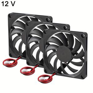 TEMU 3개 80mm x 80mm x 10mm 브러시리스 DC 쿨링 팬 | 8010, 5V, 12V, 24V, 2핀 슬리브 베어링, AOKIN 브랜드, 3D 프린터 및 컴퓨터 냉각용