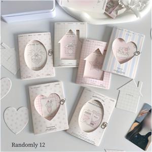 TEMU 12개 미니 홀아웃 접이식 카드, DIY 카드, 아이돌 앨범 선물 포장용, 메시지 카드, 선물 포장용 카드 - 일상 사무용품에 완벽