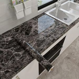 TEMU 두꺼운 방수 스티커, 주방 오일 방지 고온 스토브 벽지, 캐비닛 테이블탑 도어 리노베이션 필름