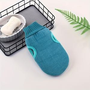 TEMU [4가지 색상 옵션] 각질 제거 장갑 - 청록색 목욕 장갑, 각질 제거 및 부드러운 스크럽 - 스파, 마사지, 페디큐어/매니큐어 - 부드러운 클렌징 - 내구성이 좋고 세척이 용이 - 민감성 피부 및 내향성 손톱에 적합 - 가정용 또는