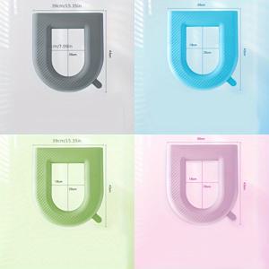 TEMU 4개 세트 방수 EVA 소재 변기 커버, 사계절용 쉬운 설치 욕실 제품 변기 시트 커버|변기커버