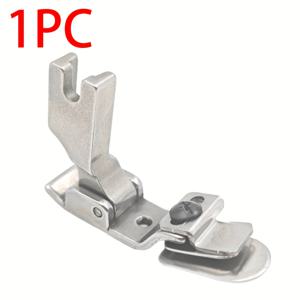 TEMU 조절 가능한 철제 없는 밑단 프레서 풋, 플랫베드 재봉틀용 단일 접이식 밑단 풋과 엣지 가이드, 칼라 및 솔을 위한 산업용 재봉틀 부착물