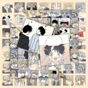 TEMU 다이어리, 노트북, 책상, 물컵 DIY 장식용 애니메이션 만화 스티커 60개 세트, 고급스러운 스티커
