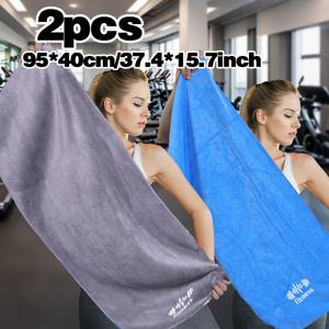 TEMU 2개 빠른 건조 스포츠 타월 15.7x37.4인치 - 체육관, 러닝, 요가용 고흡수성 마이크로화이버 피트니스 타월 - 가볍고 휴대하기 쉬운 홈 운동, 여행, 야외 활동용 - 피트니스 애호가, 체육관 필수품, 컴팩트 디자인, 내구성 있는 원단, 라이프스타일|스포츠타올
