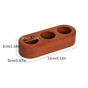 TEMU 에센셜 오일/립스틱/화장품 보관용 작은 나무 다중 구멍 받침대, 아로마테라피/네일 폴리쉬/향수용 65ml 휴대용 용기, 3개 또는 5개 구멍으로 두 가지 사이즈 제공, 공간 절약, 여행, 사무실 및 출장에 적합