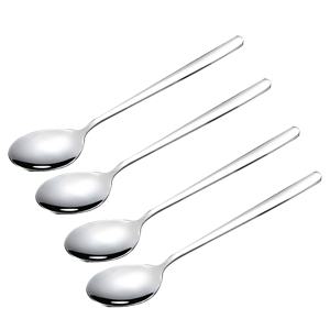 TEMU 실버 스테인리스 스틸으로 제작된 한국 스타일 수프 스푼 4개 세트입니다. 길이 7.28인치의 손잡이가 특징이며, 밥과 아시아 요리에 적합합니다. 이 스푼은 튼튼하고 오래 지속되고, 거울 끝이 있어 가정용, 주방, 카페 등에 적합합니다.