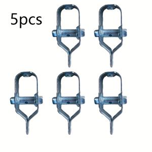 TEMU 5개 세트 스테인리스 와이어 타이트너 - 포도 덩굴, 온실 및 닭장용 무드릴 와이어 풀러 - 내구성 있는 야외 사용, 쉬운 설치, 무드릴 디자인, 포도 덩굴용 와이어 타이트너, 온실 설치, 매끄러운 메탈릭 마감, 견고한 구조, 낚시대 홀더, 낚시대 홀더 낚시, 낫 받침대, 와이어 스트레처, 와이어 케이블 클램프, 와이어 엔드 캡