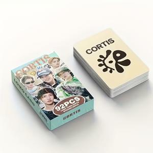 TEMU 92피스 그룹 COR-TIS 포토카드 - 카드 게임 컬렉터블 | 60LOMO 카드 & 32스티커 | 팬 머천다이징 | 트레이딩 카드, 팬 선물 | 다이어리 장식, 룸 포토 월, 휴일 선물 | 아이돌 LOMO 카드