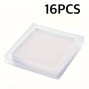 TEMU 16개 충격 방지 미끄럼 방지 투명 바닥 보호 매트 - 튼튼한 내구성 소재, 간편한 설치, 스크래치 및 충격 방지, 세탁기, 금속 표면, 가전제품, 가구, 냉장고, 바닥용 - 단단한 나무 바닥 호환