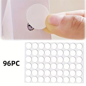 TEMU 96개 자가 접착 나사 구멍 커버 - PVC 먼지 방지 캡 (화이트/블랙 옵션), 가구, 테이블, 의자, 캐비닛, 벽 장식에 이상적, 가구 결함 가림 및 보호, 쉬운 설치, 모던 홈 필수품, 완벽한 휴일 선물, 캐비닛 보호,은밀한 디자인, 장식,내구성 있는 플라스틱,접착 보호대,DIY 애호가