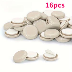 TEMU 16개 가구 패드 - 0.98인치 미끄럼 방지 의자 다리 바닥 보호대, 베이지 & 화이트, 쉬운 슬라이드 및 바닥 보호, 의자, 테이블, 책상에 적합 - 내구성과 편리한 홈 정리, 의자 다리 바닥 보호대, 가구 바닥 보호대, 디자인, 매끄러운 표면, 견고한 구조, 홈 정리용, 책상 글라이드,슬림 보호대,고품질 플라스틱,작업 공간 정리,사무실 설정