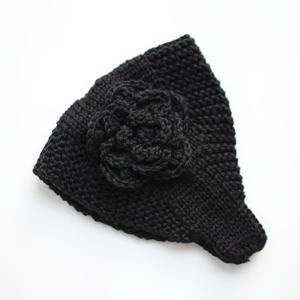 TEMU 여성 가을-겨울 패션 심플 플로럴 자수 헤어밴드 1개 | 따뜻하고 탄력 있는 원단, 및 선물용으로 적합, 손세탁만 가능