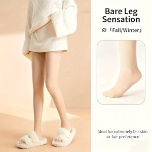 TEMU 여성용 플러스 사이즈 하이웨이스트 시스루 광택 타이츠 - 탈착식 이중층 레깅스 버튼 클로저, 편안한 스트레치 팬티스타킹, 캐주얼 & 포멀 웨어에 적합, 손세탁 가능한 겨울용 레그웨어