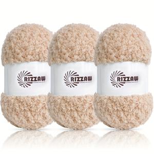 TEMU 3개 세트의 부드러운 산호 양털 털실, 뜨개질 및 코바늘 프로젝트에 적합, 다양한 색상으로 제공, 스카프, 스웨터 및 담요 제작에 이상적.